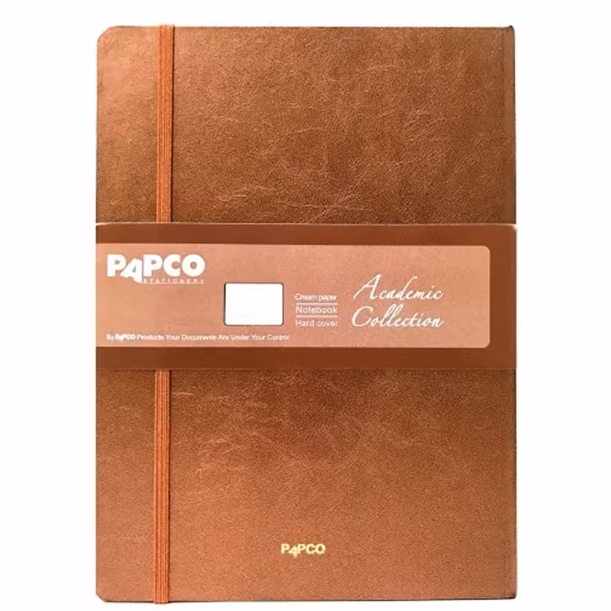 دفتر 130 برگ پاپکو مدل آکادمیک 1 کد NB-674 رنگ مسی
