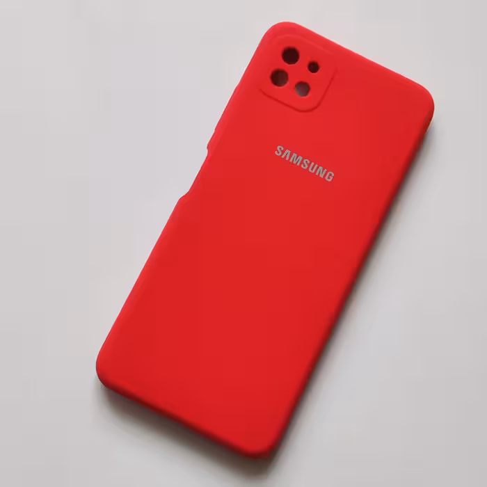 قاب سیلیکونی اورجینال درجه یک پاک کنی قرمز گوشی سامسونگ A22 5G یا A226