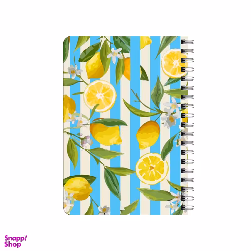 دفترچه یادداشت بامبیلیپ مدل چوبی طرح پترن لیموی راه راه کد 1073131