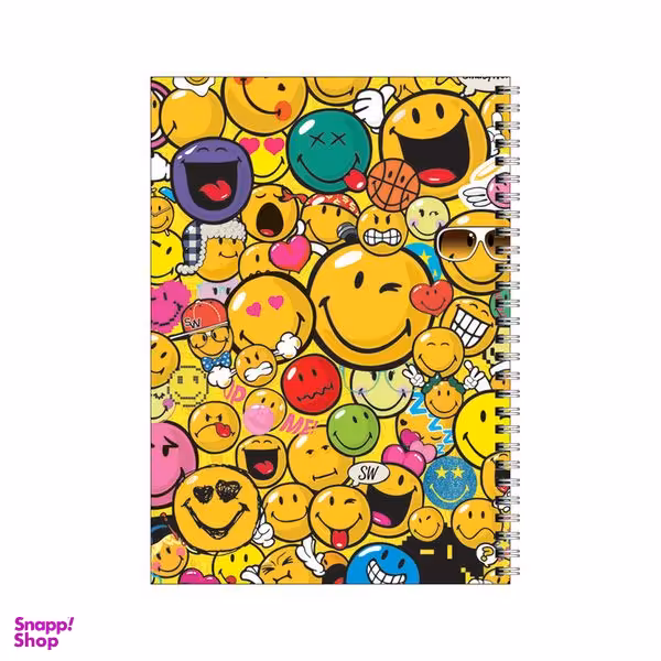دفتر مشق 80 برگ بامبیلیپ طرح ایموجی های خندان کد 9779343