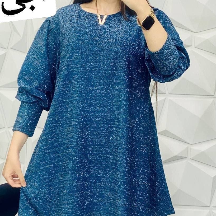 تونیک زنانه پارچه لمه شاین بدون ریزش فری سایز 36 تا 50