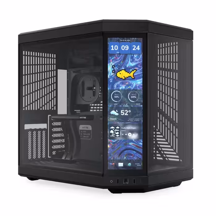 کیس هایت مدل Y70 به همراه نمایشگر کیس مدل Y70 touch infinite