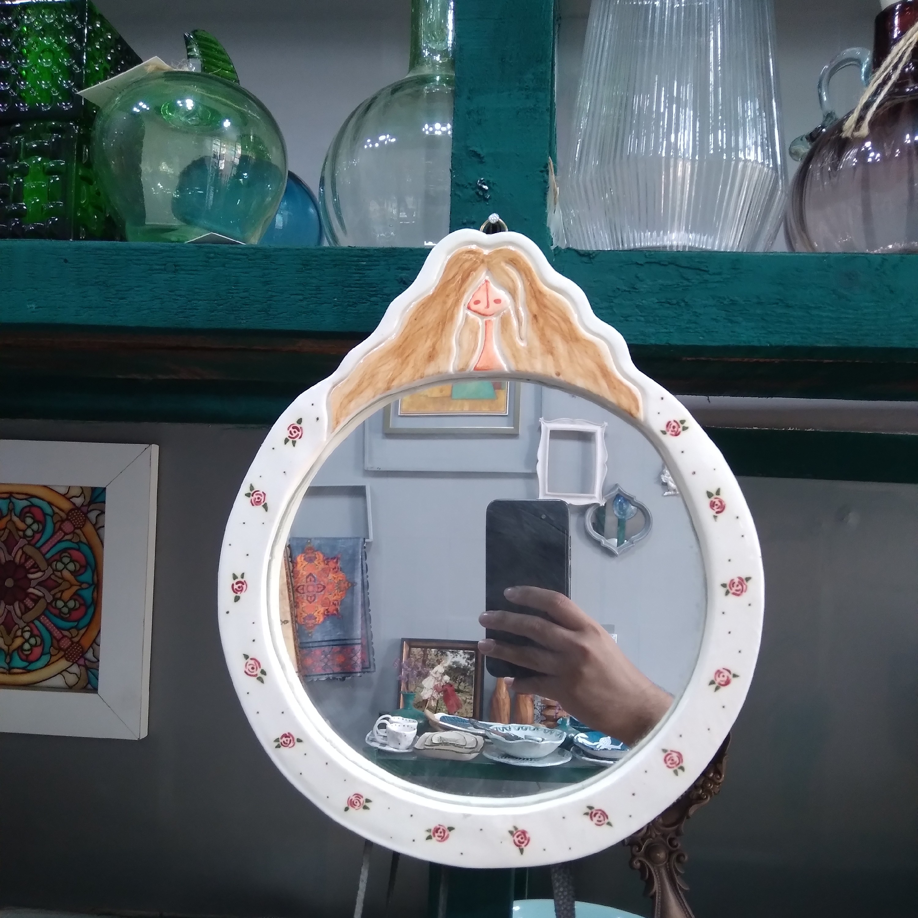 اینه دختر سرامیکی 