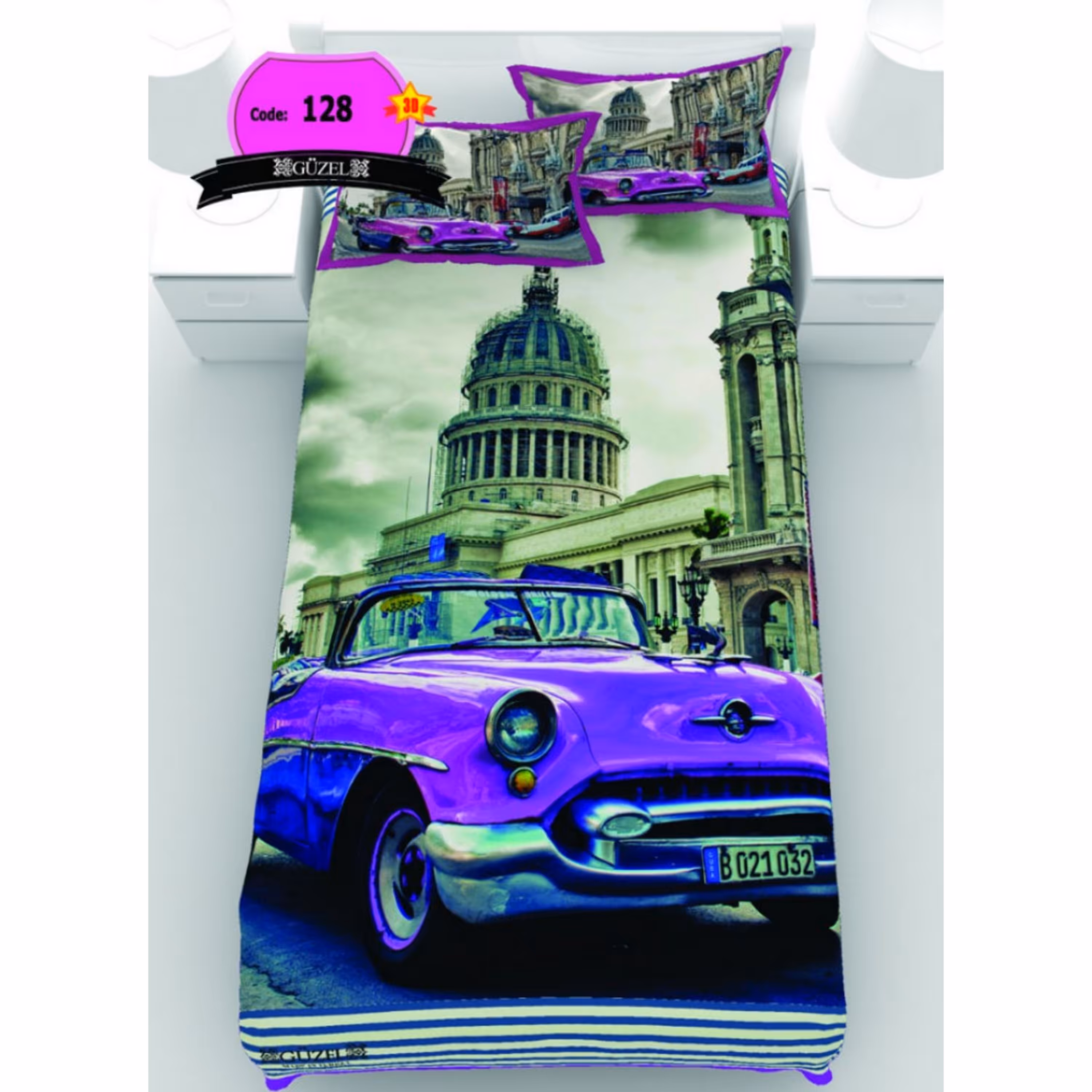 روتختی تک نفره سه بعدی برند گوزل -5 تکه -کد128