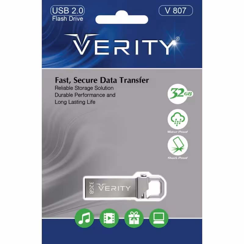 فلش مموری وریتی مدل وی 807 با ظرفیت 32 گیگابایت