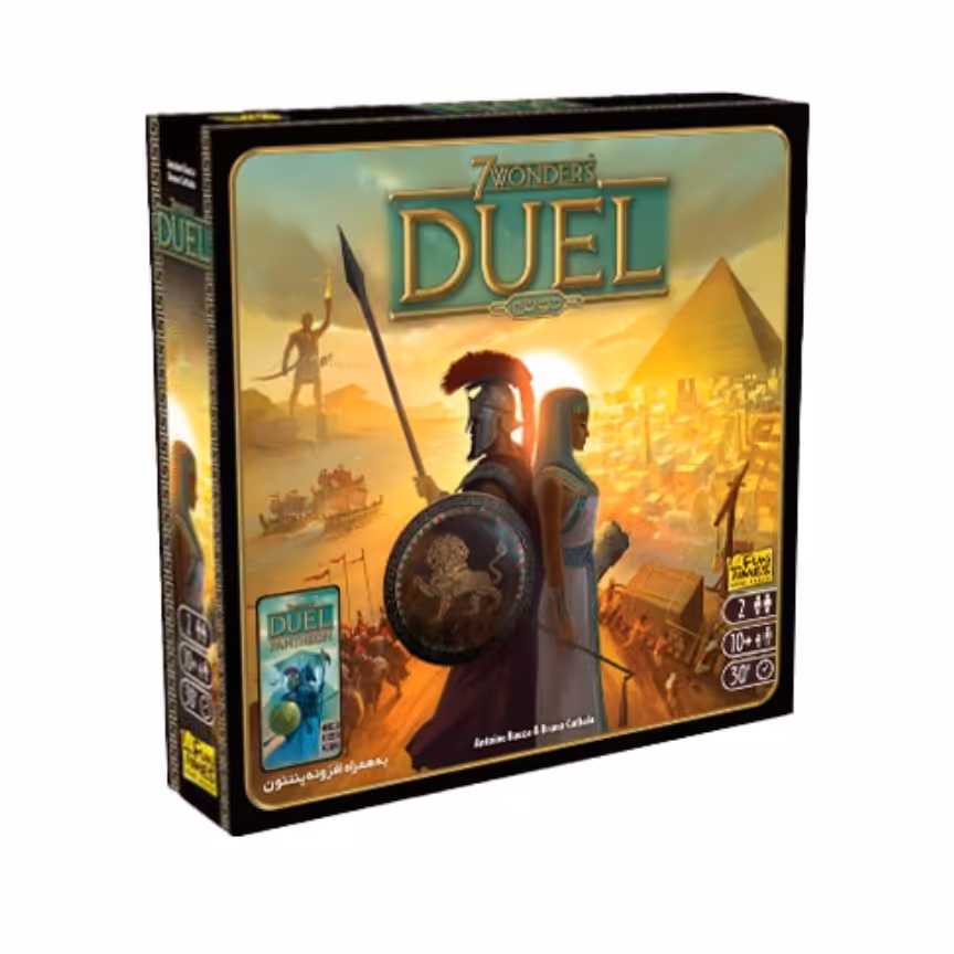 بازی فکری سون واندرز دوئل با افزونه پنتئون SEVEN WONDERS DUEL

