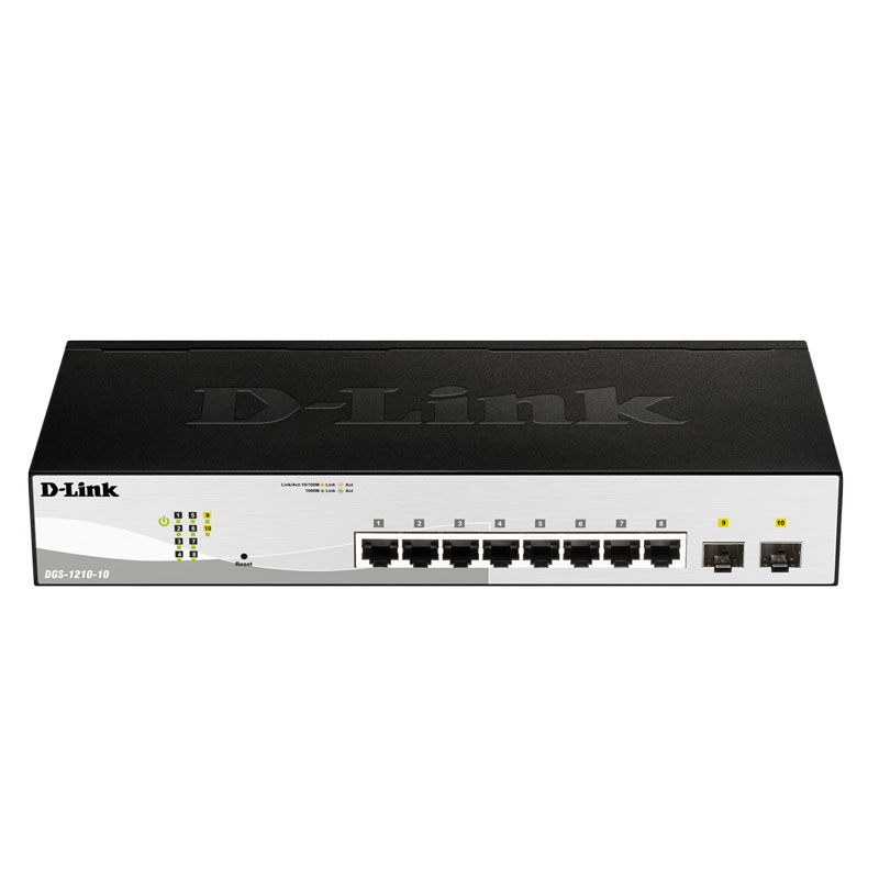 سوئیچ 8 پورت Smart Managed دی-لینک مدل DGS-1210-10