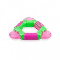 دندانگیر مثلثی 3  ماه نابی NUBY مدل Icy Bite صورتی