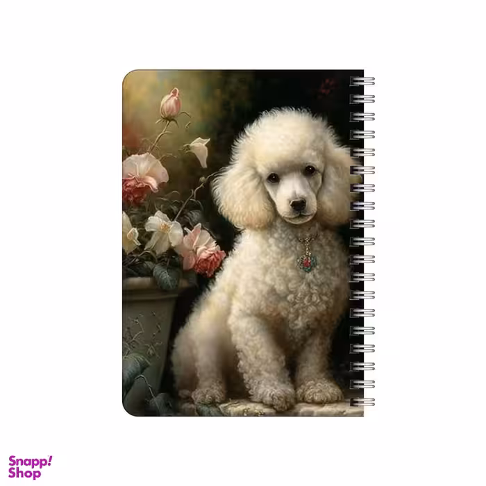 دفترچه یادداشت بامبیلیپ مدل چوبی طرح هاپو و گلدان کد 0375648