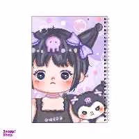 دفتر مشق 80 برگ بامبیلیپ طرح کرومی دخترانه کد 1315197