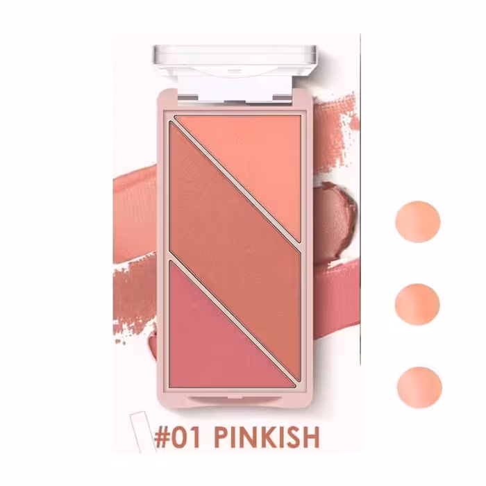 پالت رژگونه هایلایتر او تو او مدل Fast رنگ صورتی وزن 10 گرم