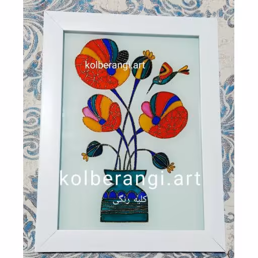 تابلو ویترای گل