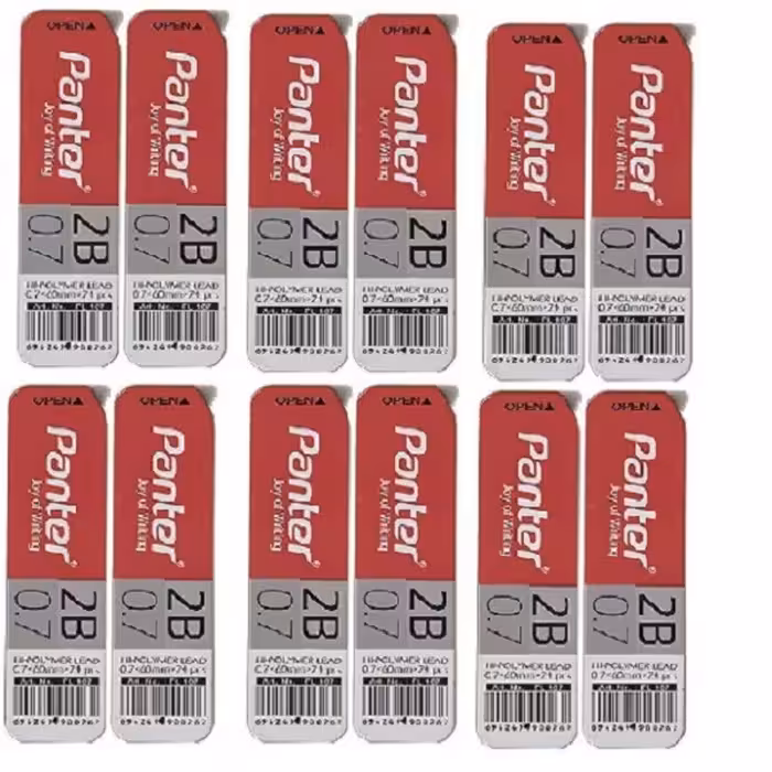 نوک مداد نوکی 0.7 میلی متری پنتر مدل پلیمری بسته 12 عددی