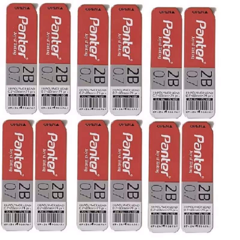 نوک مداد نوکی 0.7 میلی متری پنتر مدل پلیمری بسته 12 عددی