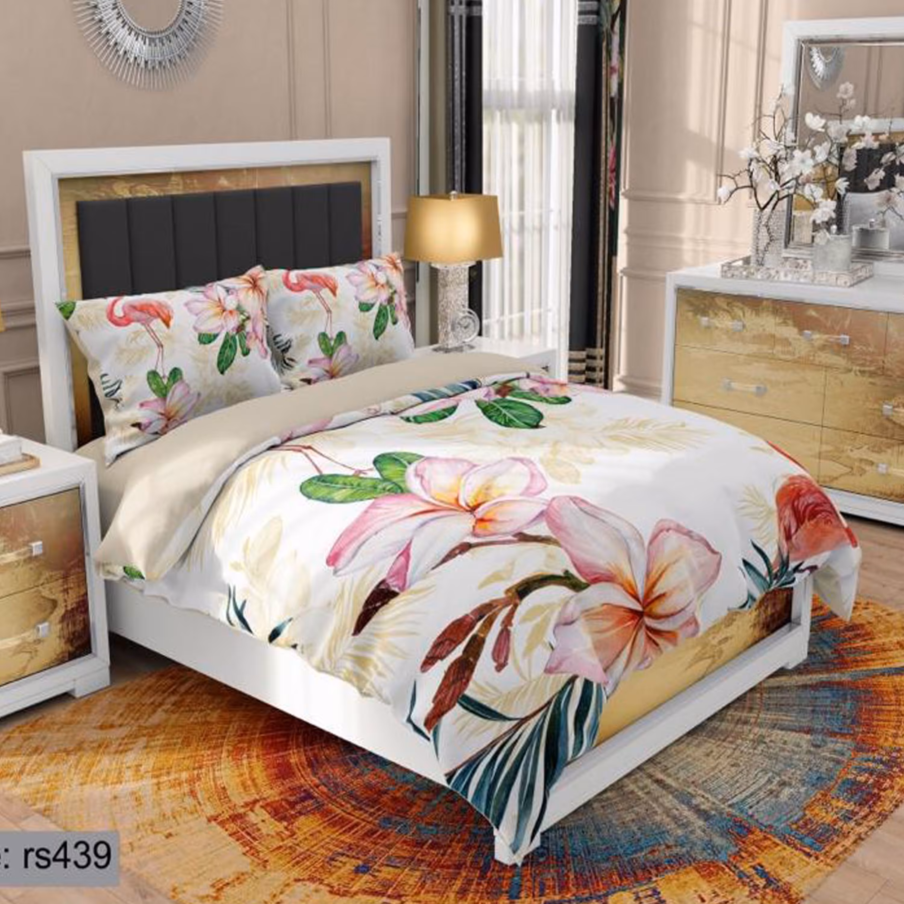 سرویس روتختی 2 نفره تنسل چاپی برندترک لند(Turk Land) rs 439