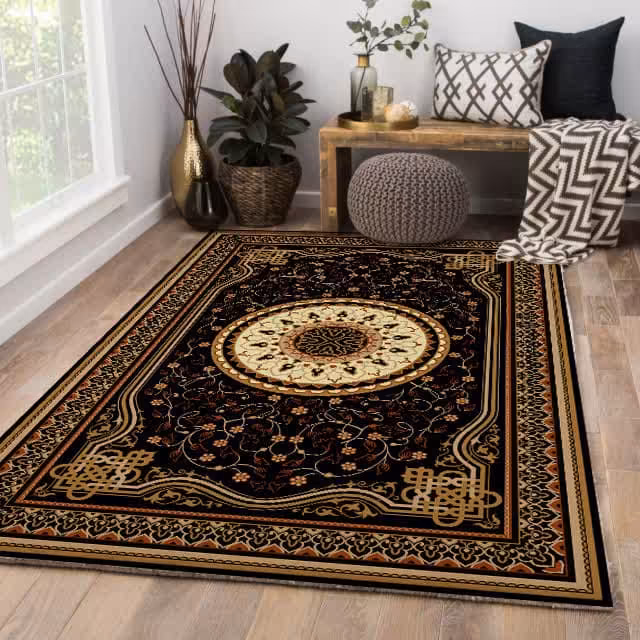 روفرشی کشدار ضد اب مخمل شانل ابریشم کد 64Y سایز 4 متری