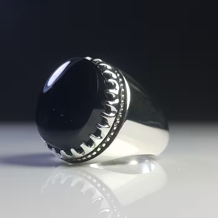 انگشتر عقیق جزع یمنی (23)