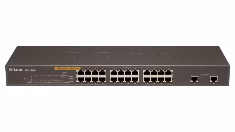 سوئیچ شبکه 24 پورت دی لینک DES-1026G
