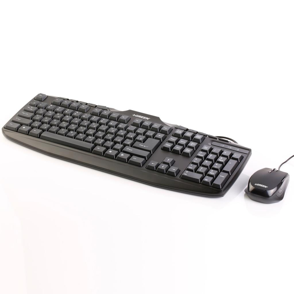 کیبورد و ماوس با سیم گرین مدل GKM305