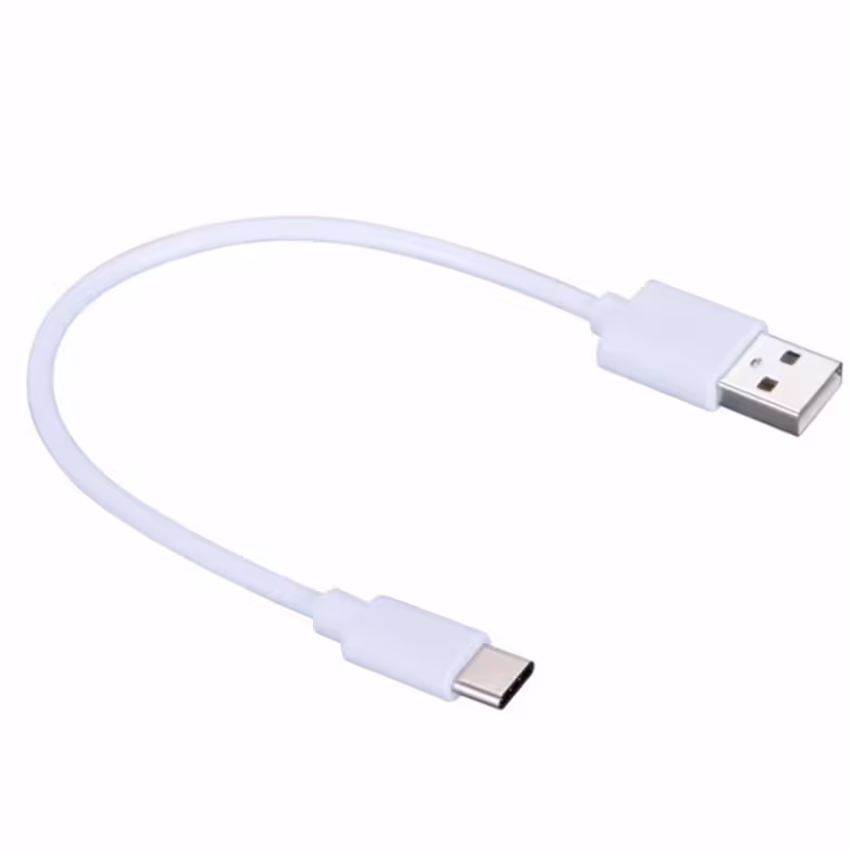 کابل شارژ کوتاه تایپ سی مخصوص پاوربانک 25 سانتی متر