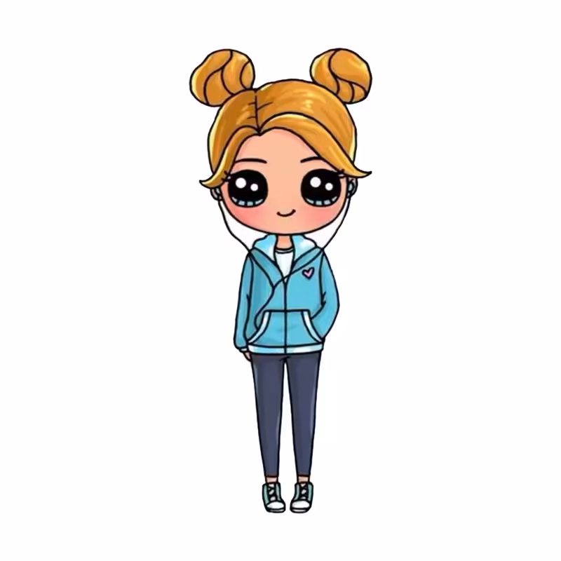 استیکر لپ تاپ طرح دختر کد STL1053