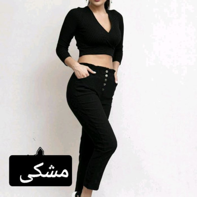 شلوارمام کتان کش کمرهویجی