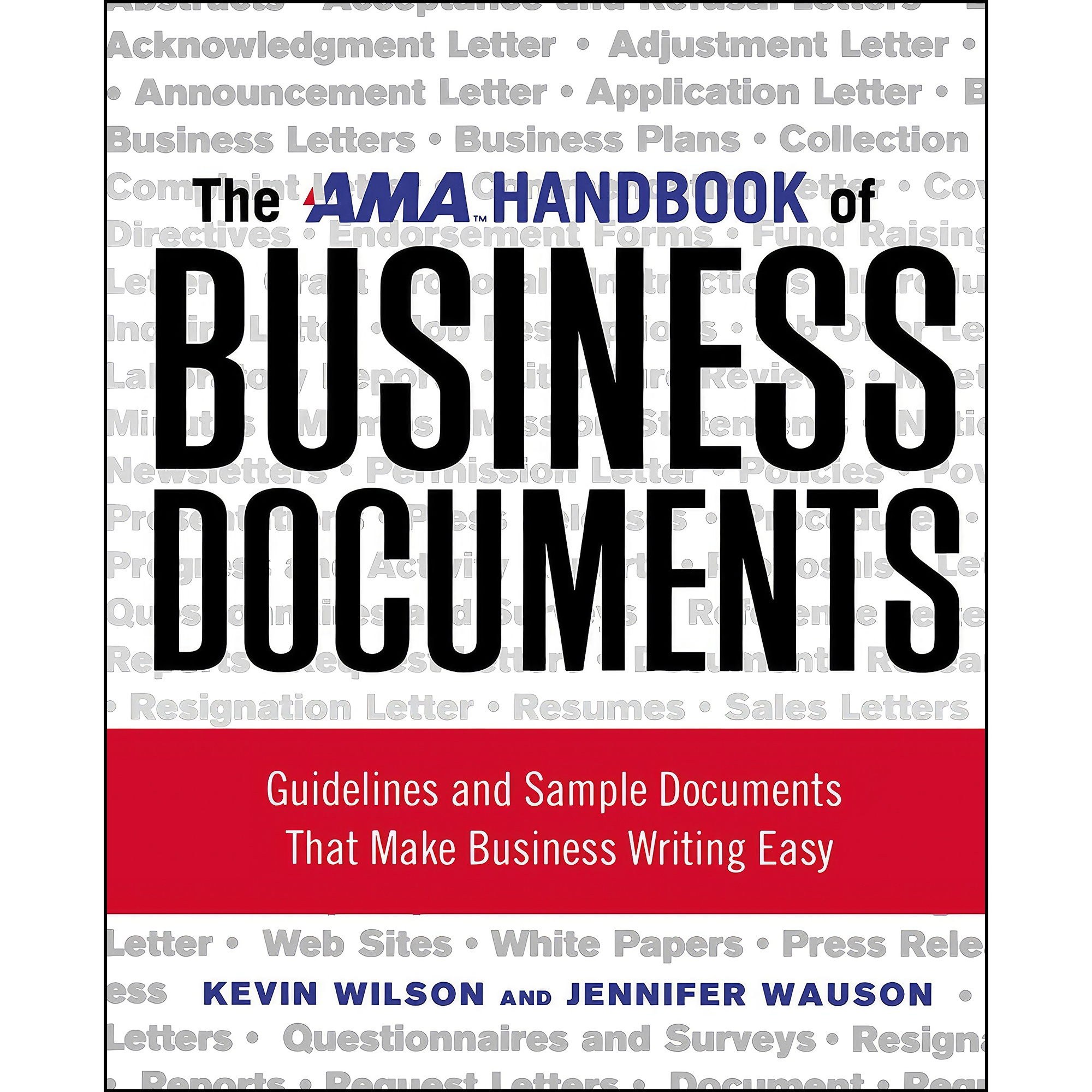 کتاب زبان اصلی The AMA Handbook of Business Documents