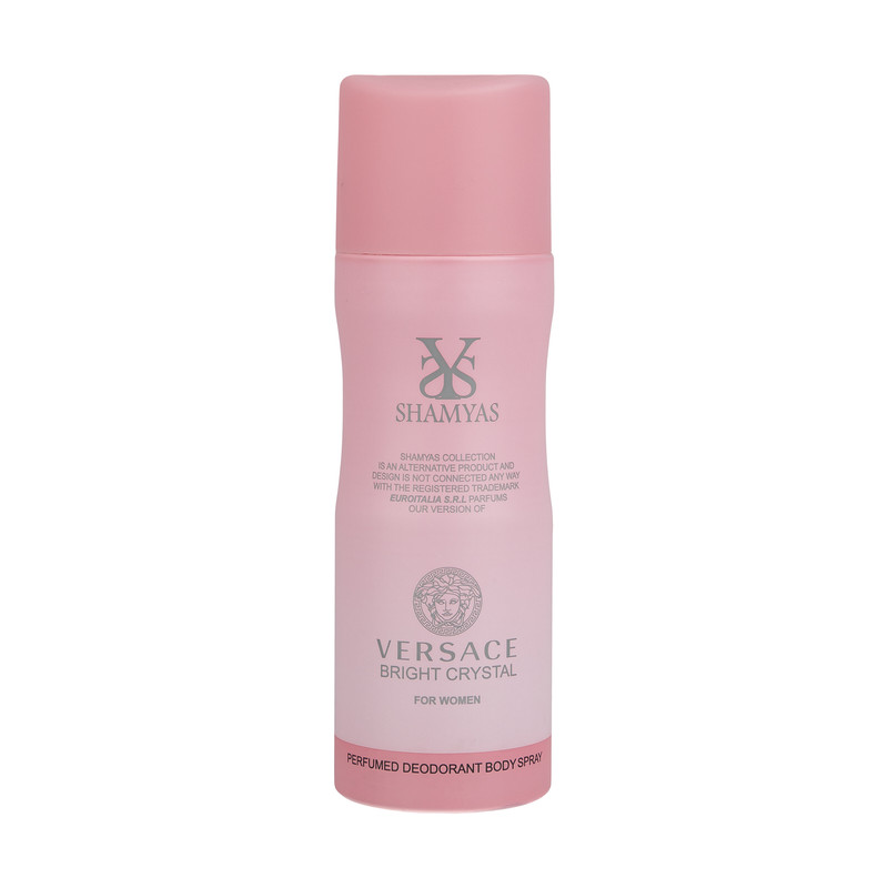 اسپری خوش بو کننده بدن زنانه شمیاس مدل Versace حجم 200 میلی لیتر 