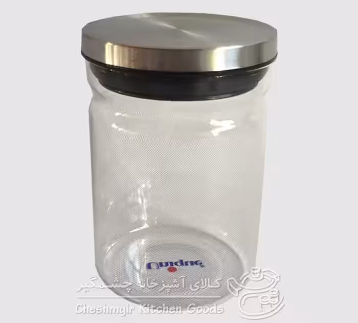 بانکه شیشه ای با درب استیل UN-2104