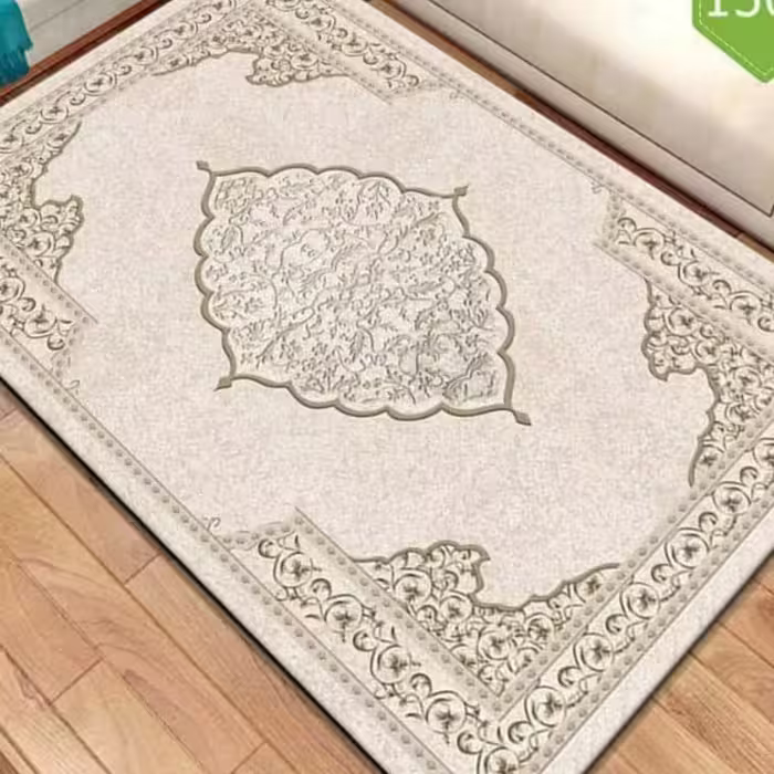روفرشی مخمل ابریشم ترک دورکشدار 9 متری