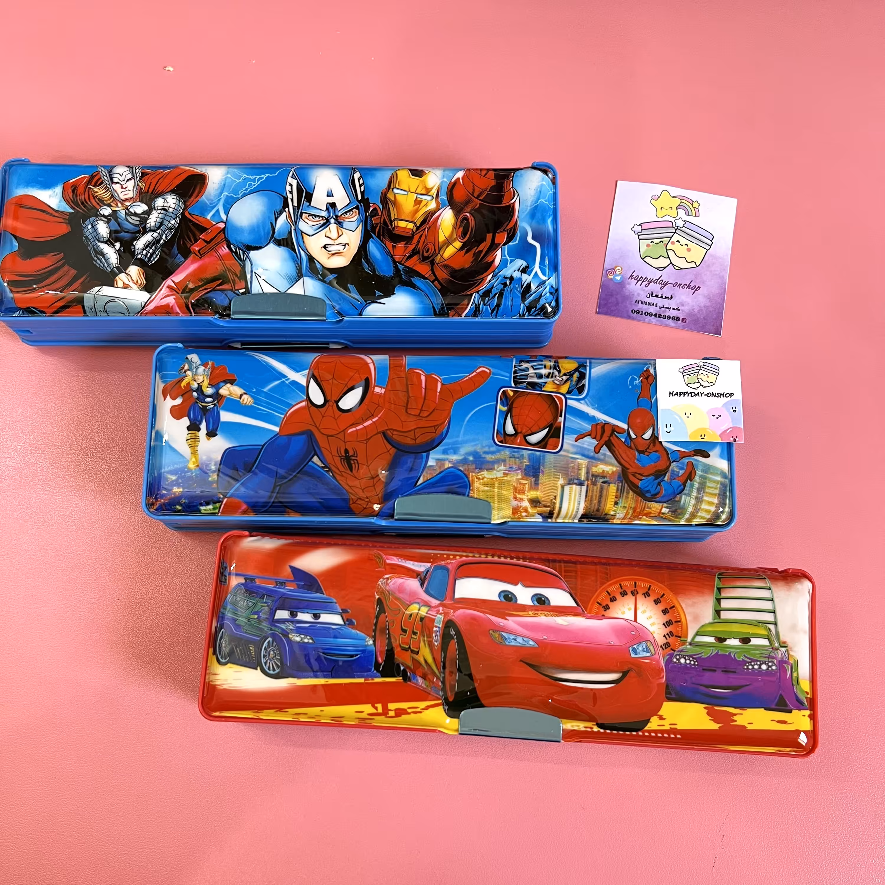 جامدادی مگنتی سایز کوچک مناسب برای دبستانی ها  طرح دخترانه و پسرانه