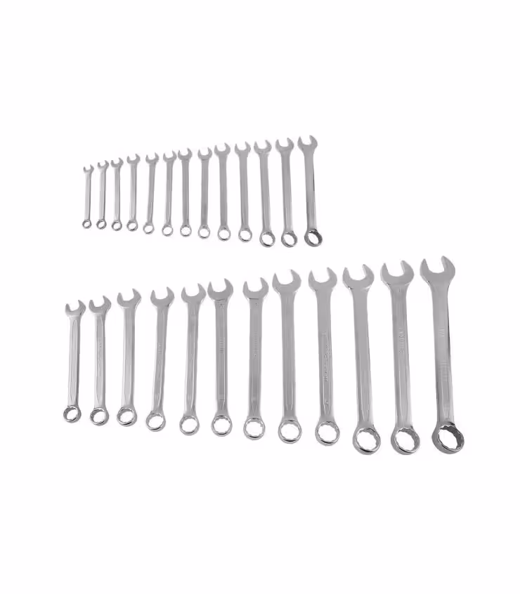 ست آچار 25 عددی 6تا32 یکسر تخت یکسر رینگی آتا ATA