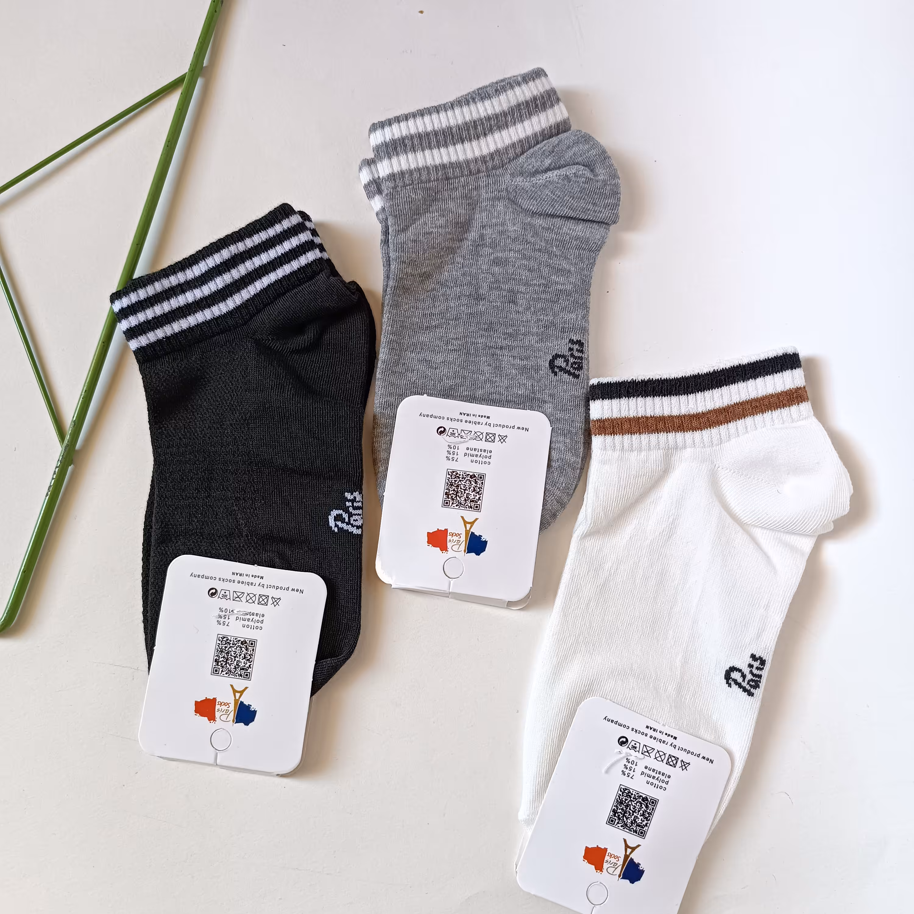 جوراب نیم ساق خنک پنبه ای اسپرت ضد بو و حساسیت