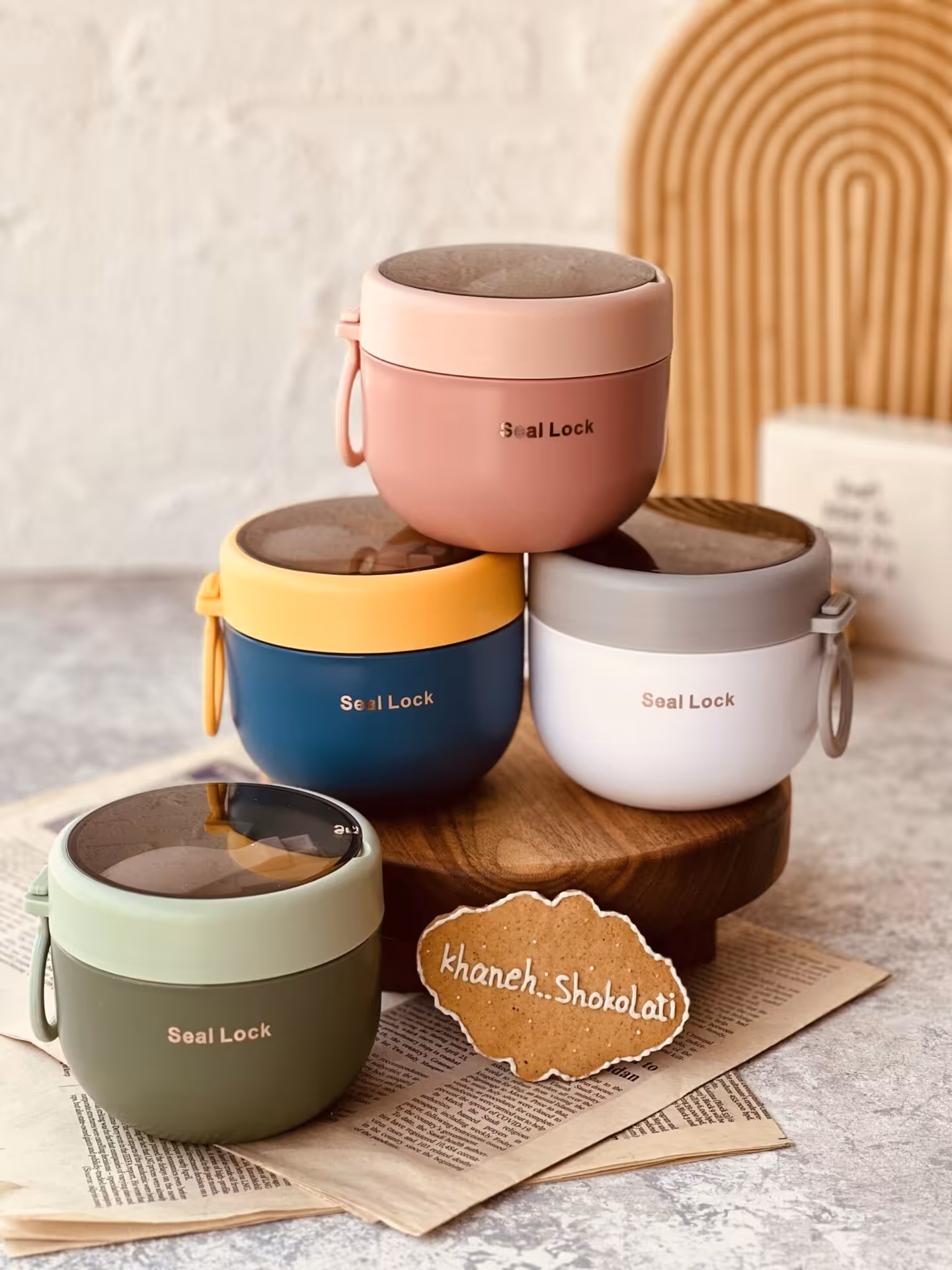 ظرف غذا گرد Seal Lock کد00175