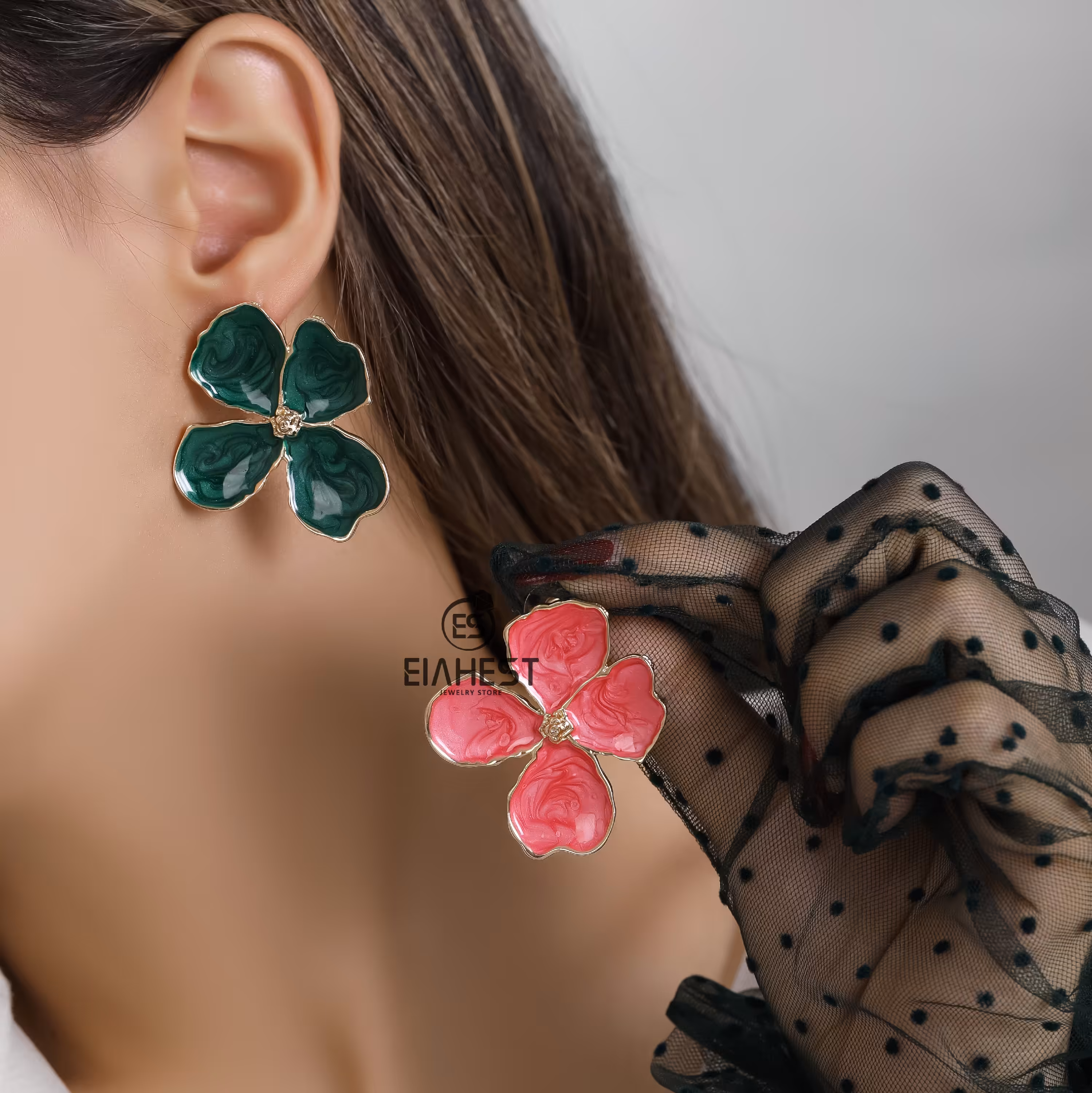 گوشواره طرح گل