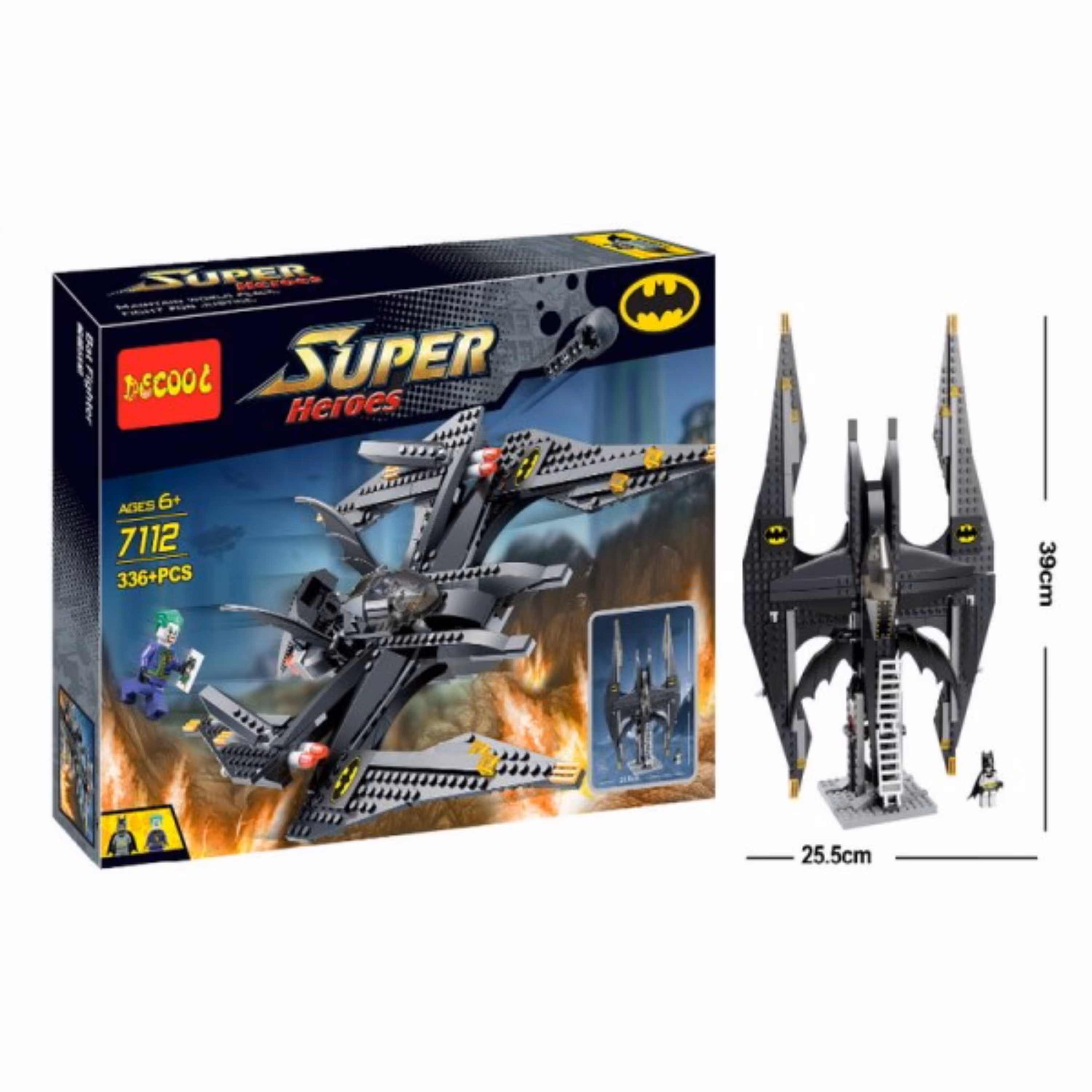 لگو سفینه بتمن و جوکر مدل decool 7112