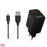 شارژر دیواری آرسون (Arson) مدل AN-W05 به همراه کابل تبدیل Lightning