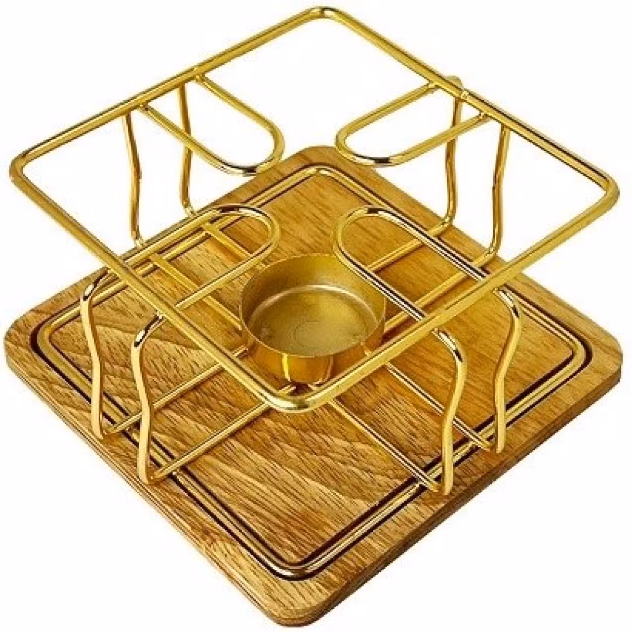 زیر قوری وارمردارمربع مدل کف چوب کد F55