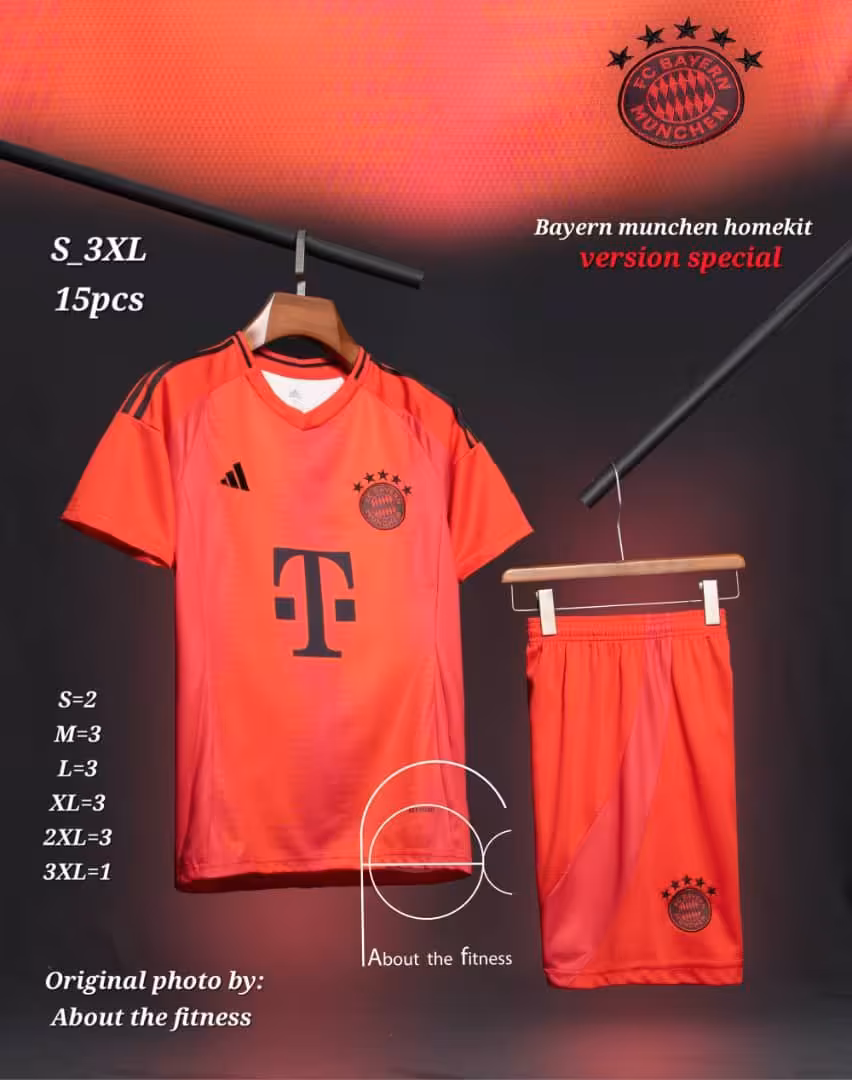 کیت اول بایرن مونیخ اسپیشیال فصل 2024-2025 (پیراهن شورت) ورژن هواداری