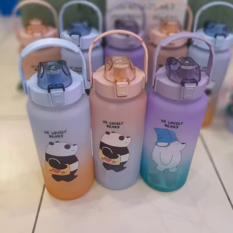 قمقمه یا بطری آب نی دار 2 لیتری