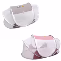 پشه بند فنری کمپی نوزاد طرح فیل و زرافه