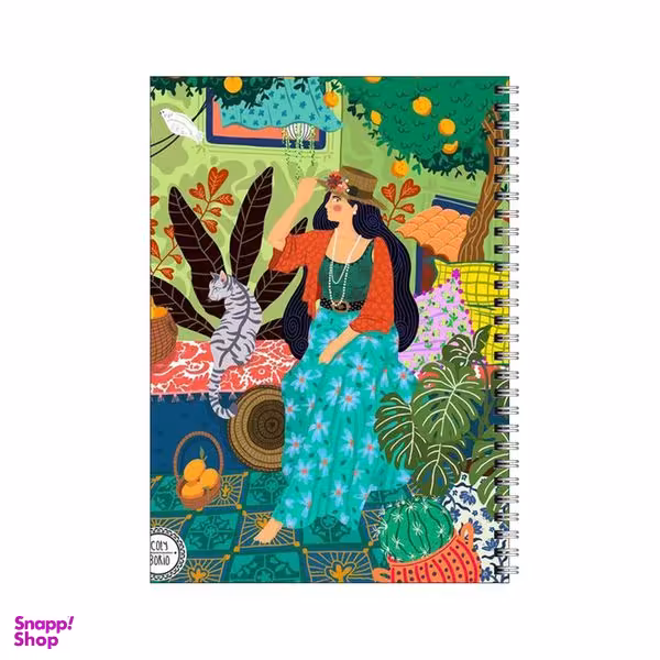 دفتر مشق 80 برگ بامبیلیپ طرح خونه باغ  کد 2122422