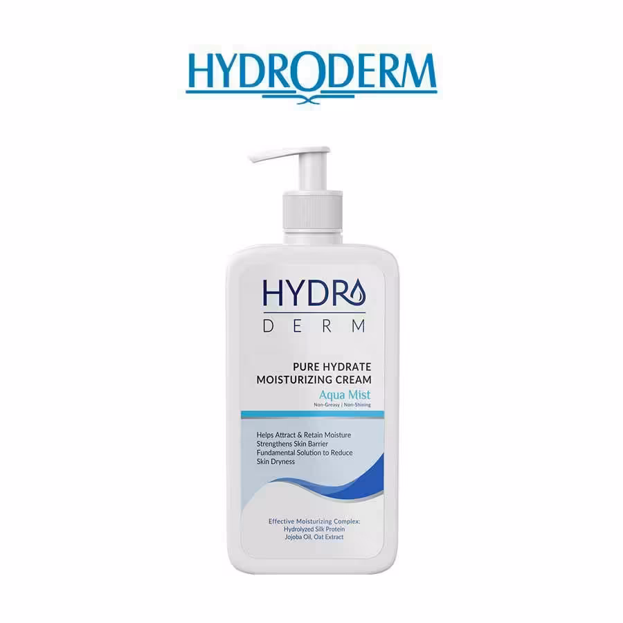کرم دست و صورت پمپی مرطوب کننده مدل Aqua mist هیدرودرم