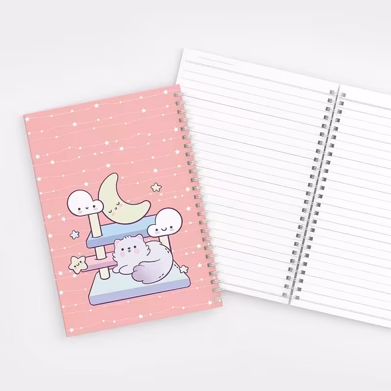 دفتر مشق سیمی دوبل 70 برگ طرح گربه | برند pandaak