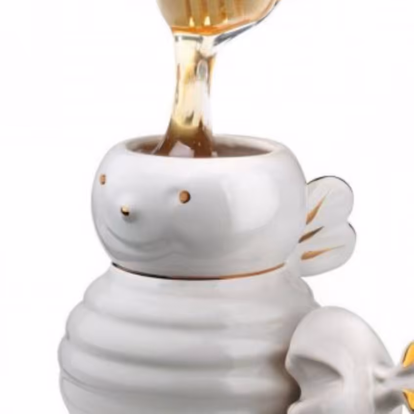 عسل خوری سرامیکی طرح زنبوری 