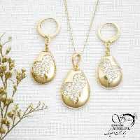 نیمست آیینه ای قلب نگین دار مارک ژوپینگ کد 14009