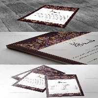 طرح لایه باز لوح سپاس اسلیمی - گرافیک با طعم تربچه