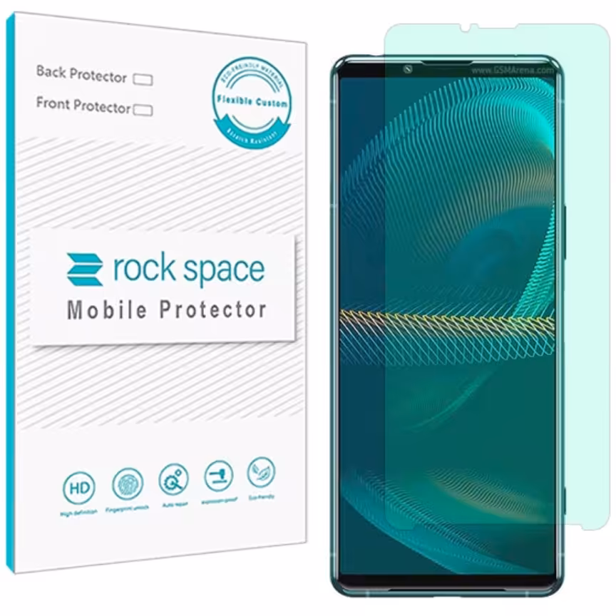 گلس  سونی Xperia 5 III مدل نانو هیدروژل گرین لایت برند راک اسپیس   