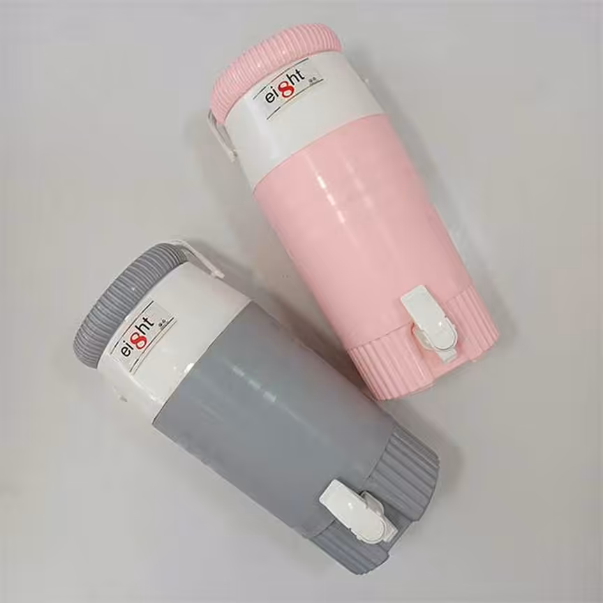 کلمن پلاستیکی 5 لیتری لیوان دار  بدون دسته 

