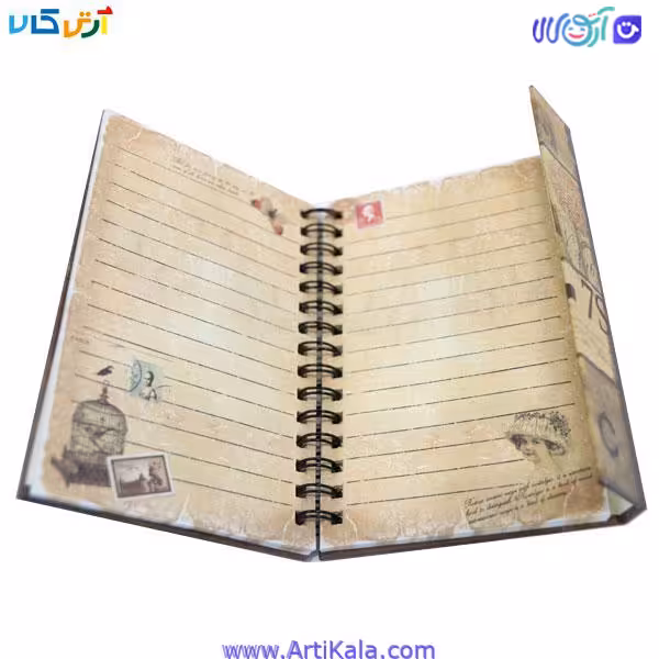 دفترچه یادداشت گالینگور خط دار کاهی